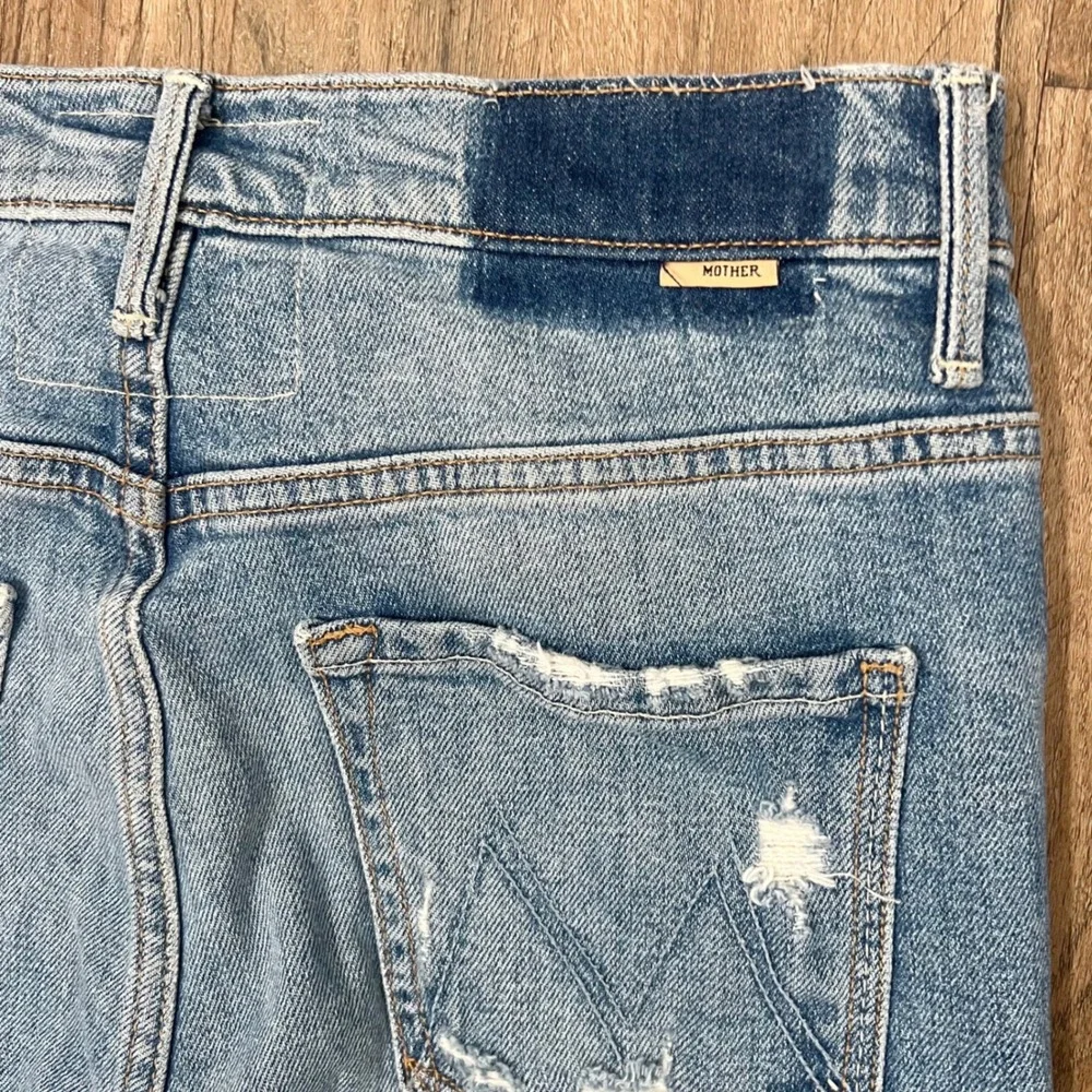 Mother Superior The Insider Crop Step Fray Jeans in Holy Melancholy Size 27